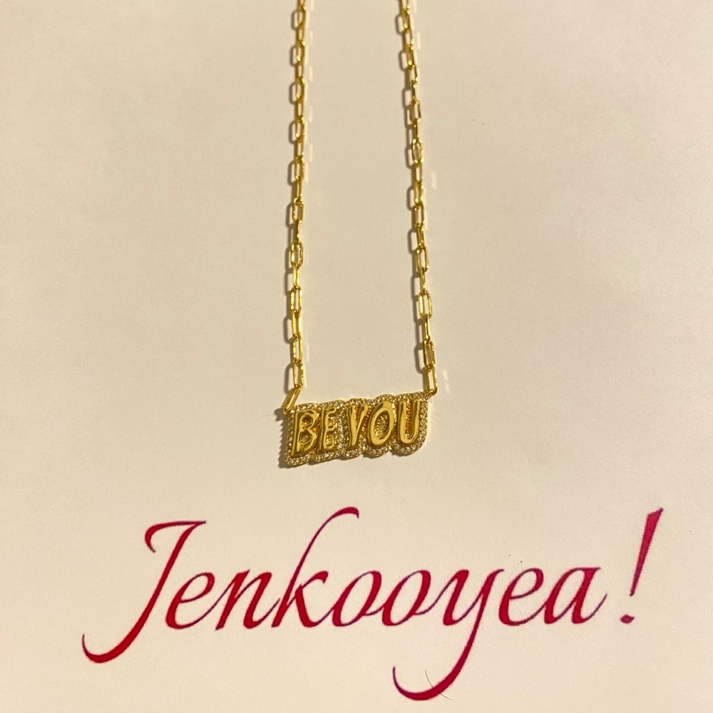 Gold Dipped  'BE YOU' Necklace